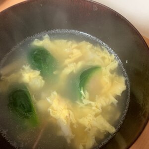 包丁いらず！！コロコロ芽キャベツの中華玉子スープ♡